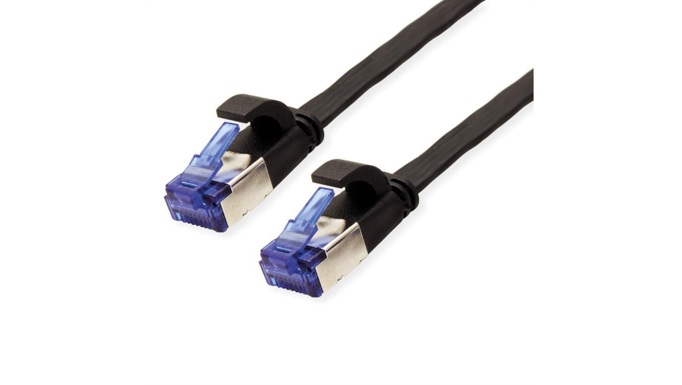 Patchkabel VALUE FTP, Cat.6A (Class EA), extra plat, zwart, 5 m