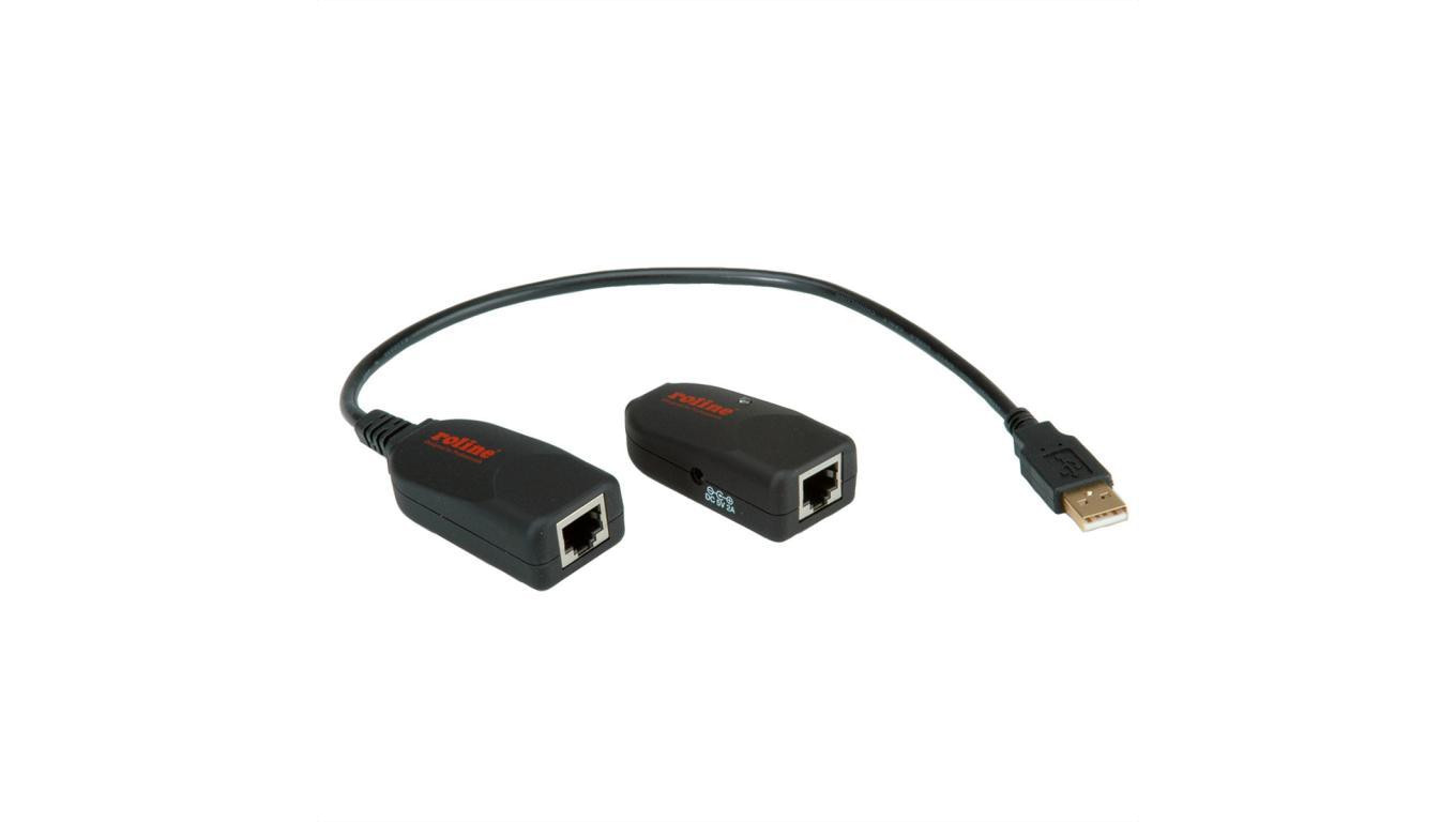 Przedłużacz ROLINE USB 2.0 przez RJ45, maks. 50m