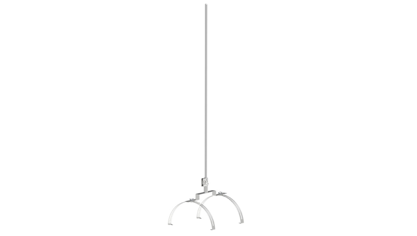 Iglica gąsiorowa podwójna fi 12mm aluminiowa 71.20 AL /2m/ /97102009/