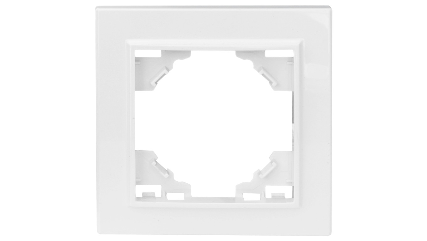 QUADRA RAMKA POJEDYNCZA BIAŁA POD WŁĄCZNIK GNIAZDO