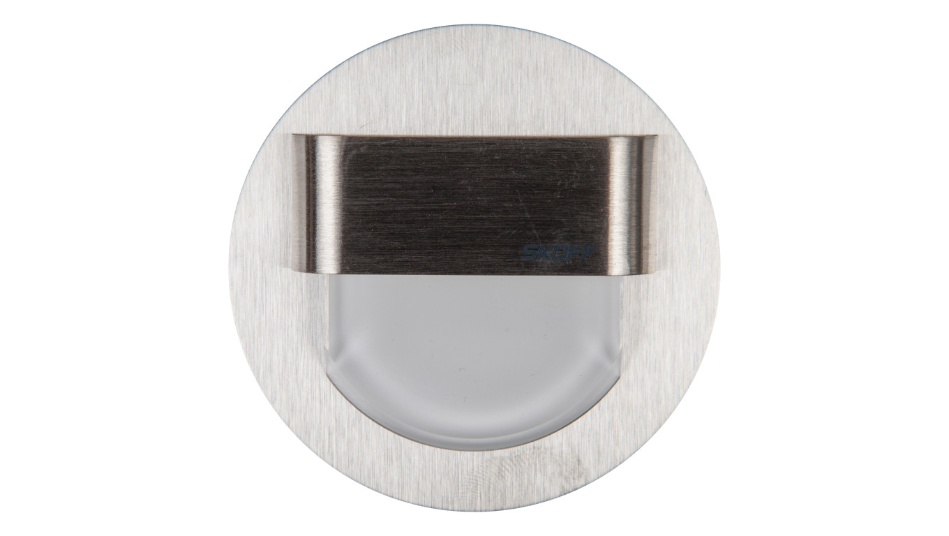 Oprawa przyschodowa RUEDA LED Light 10 V DC 0,8 W IP 20 3000 K szlif Inox