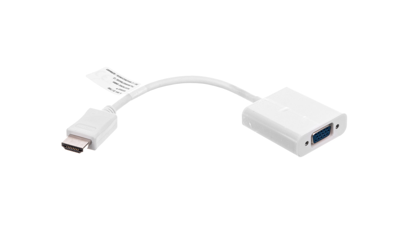 Adapter HDMI - VGA jack 3,5mm stereo 0,1m 51758
