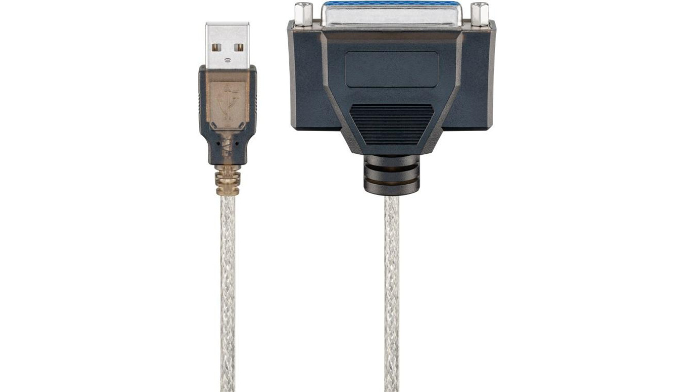 Kabel do drukarki USB, Przezroczysty - Długość kabla 1.5 m