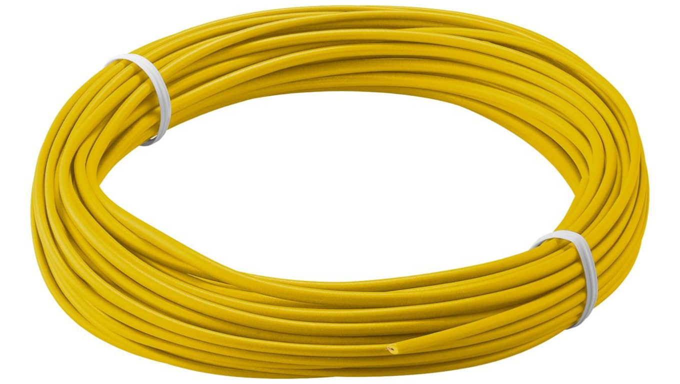 Izolowany przewód miedziany - Wersja kolorystyczna Żółty