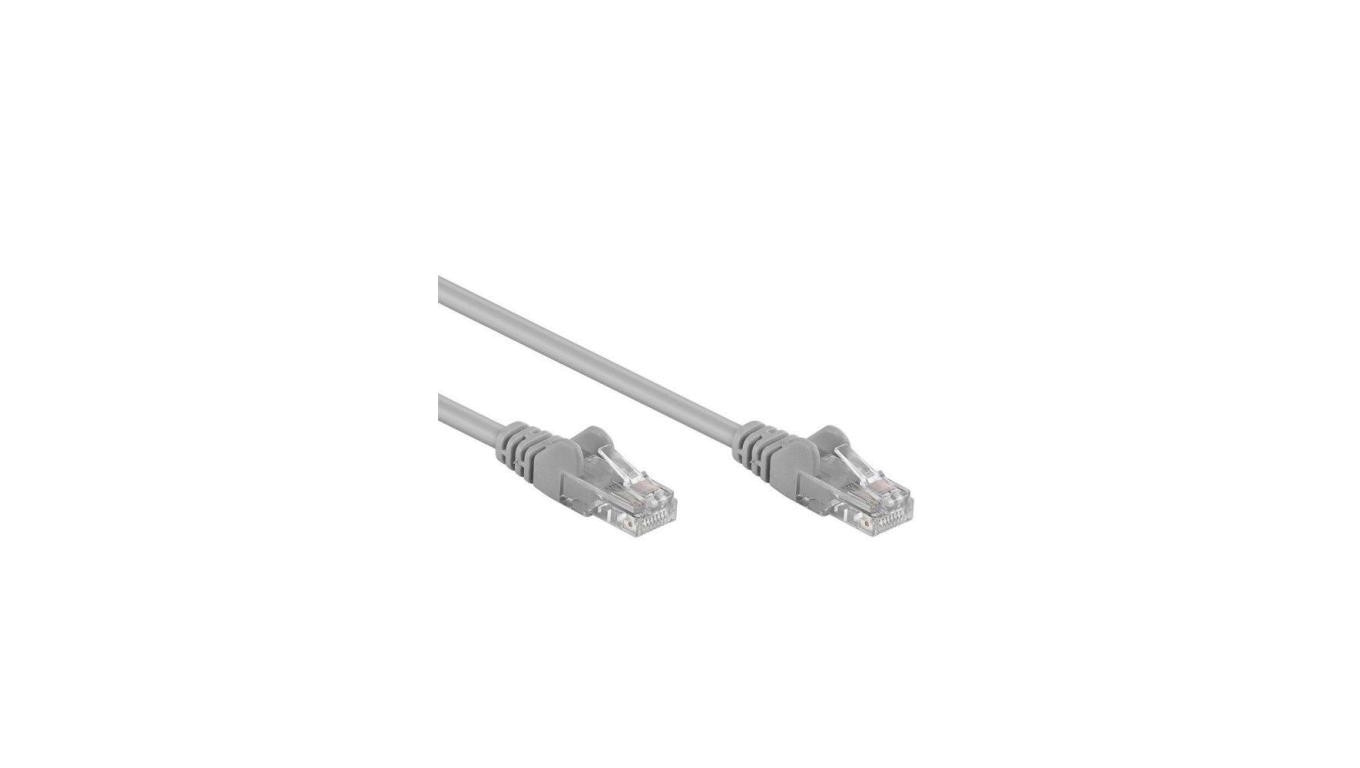 Patchcord Cat5e UTP CCA 3m szary