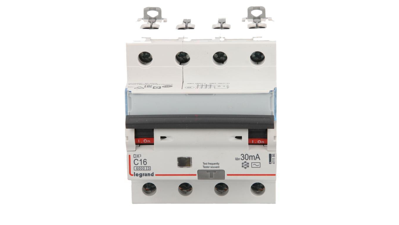 Wyłącznik różnicowo-nadprądowy 4P 16A C 0,03A typ AC P314 DX3 411186