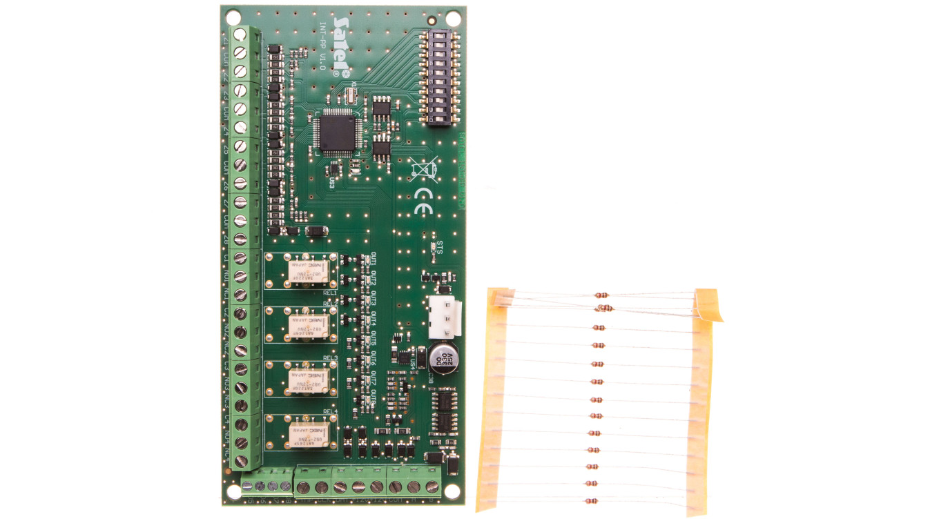 Moduł rozbudowy wejść i wyjść centrali systemu alarmowego serii INTEGRA INT-PP