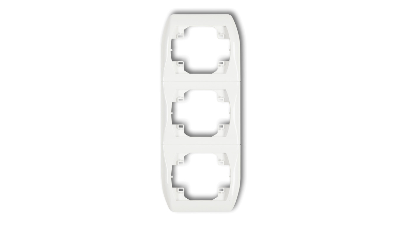 TREND Ramka pionowa potrójna biały RV-3