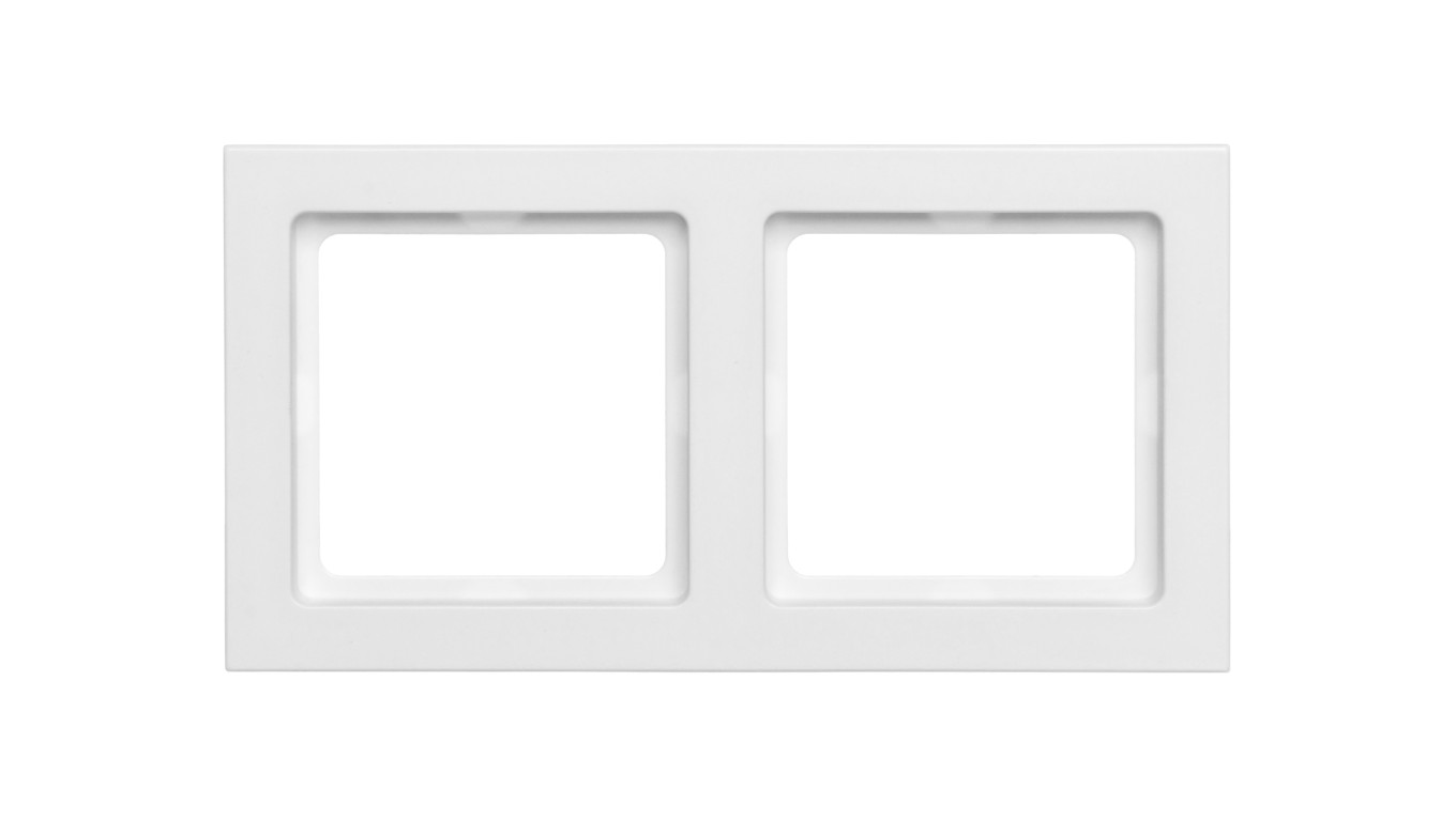 Berker Q.3 Ramka podwójna biała aksamit 10126099