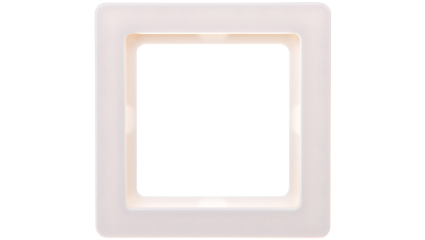 Berker Q.1 Ramka pojedyncza pozioma/ pionowa śnieżnobiała aksamit 10116089