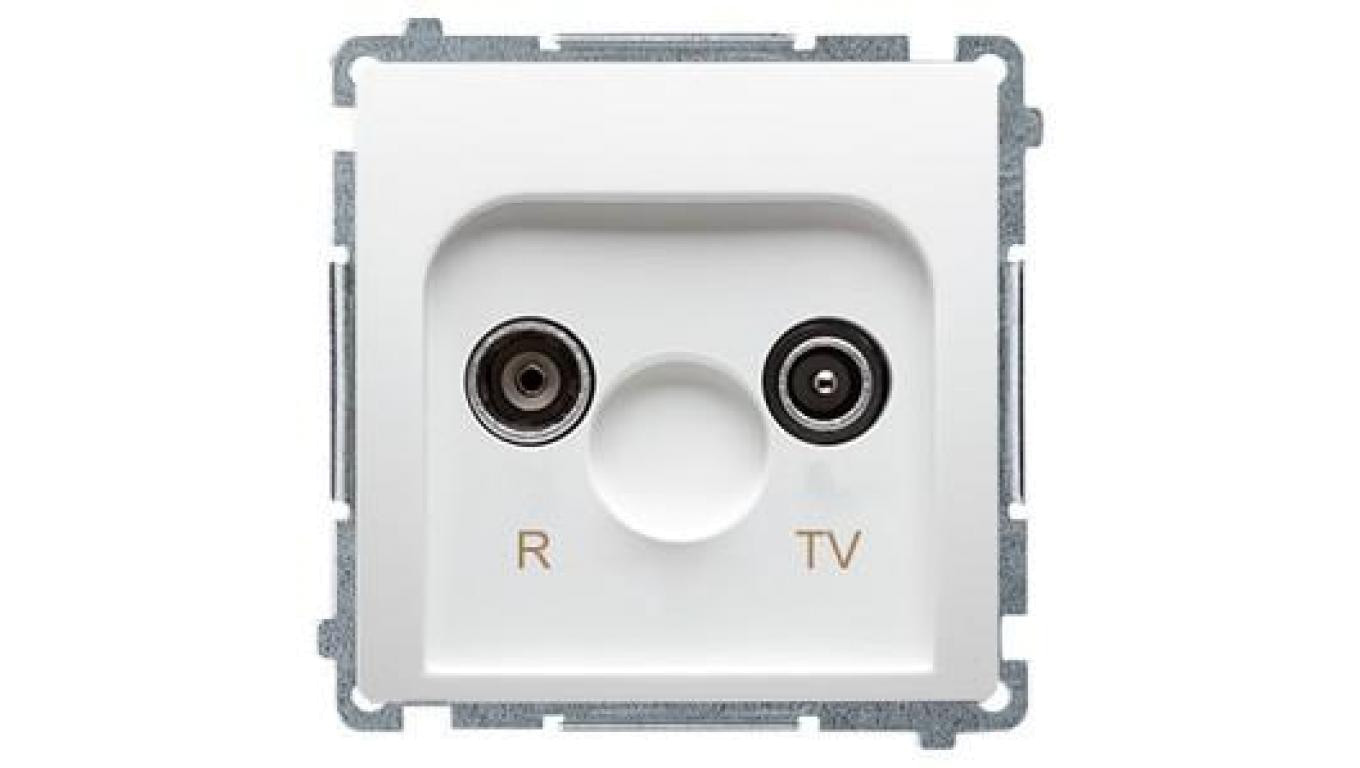 Simon Basic Gniazdo antenowe RD/TV końcowe białe BMZAK10/1.01/11