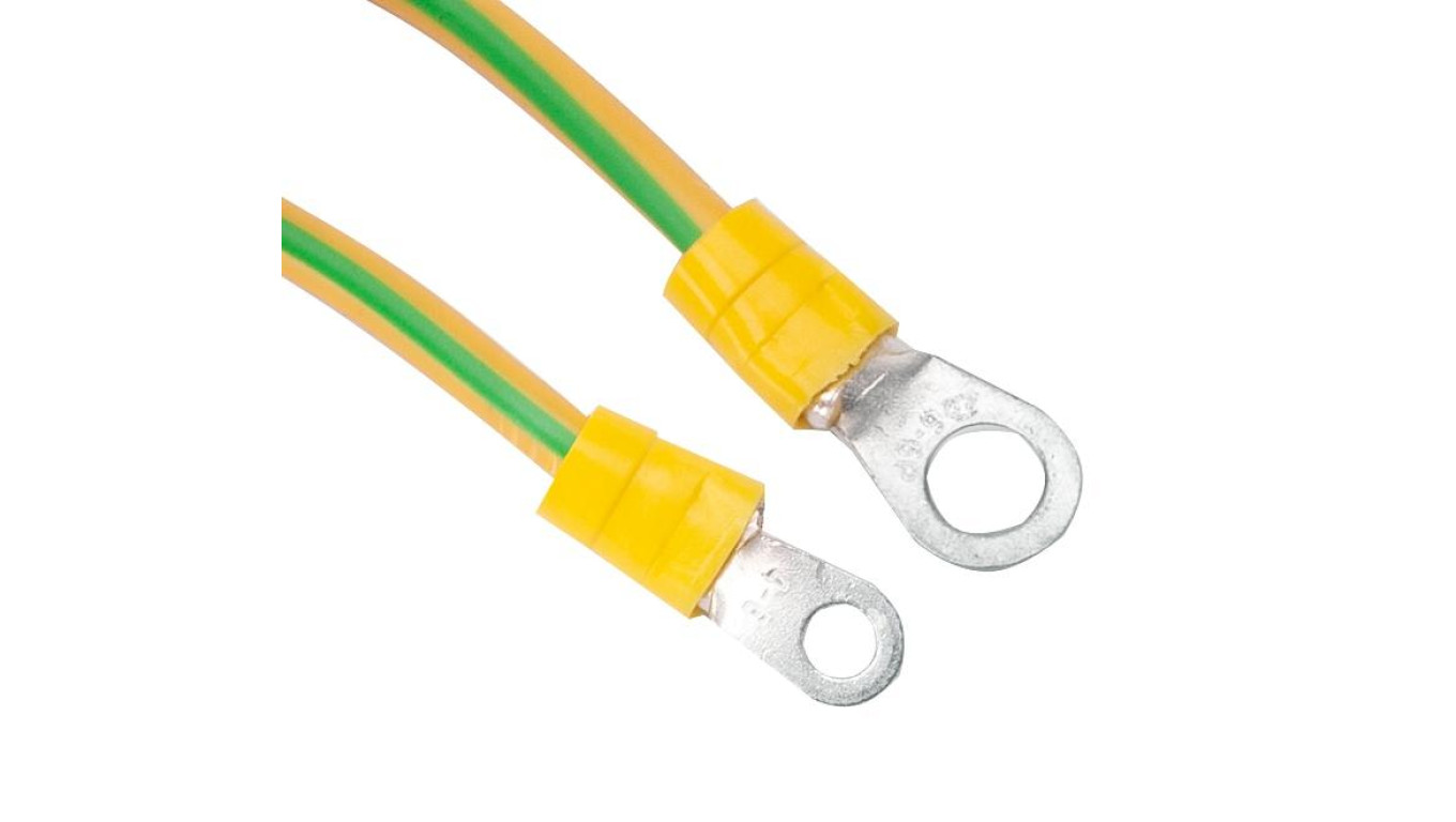 KOMPLET ZESTAW UZIEMIENIA KABEL PRZEWÓD LINKA UZIEMIAJĄCA LGY 4 mm2 0,2m (EK-29)