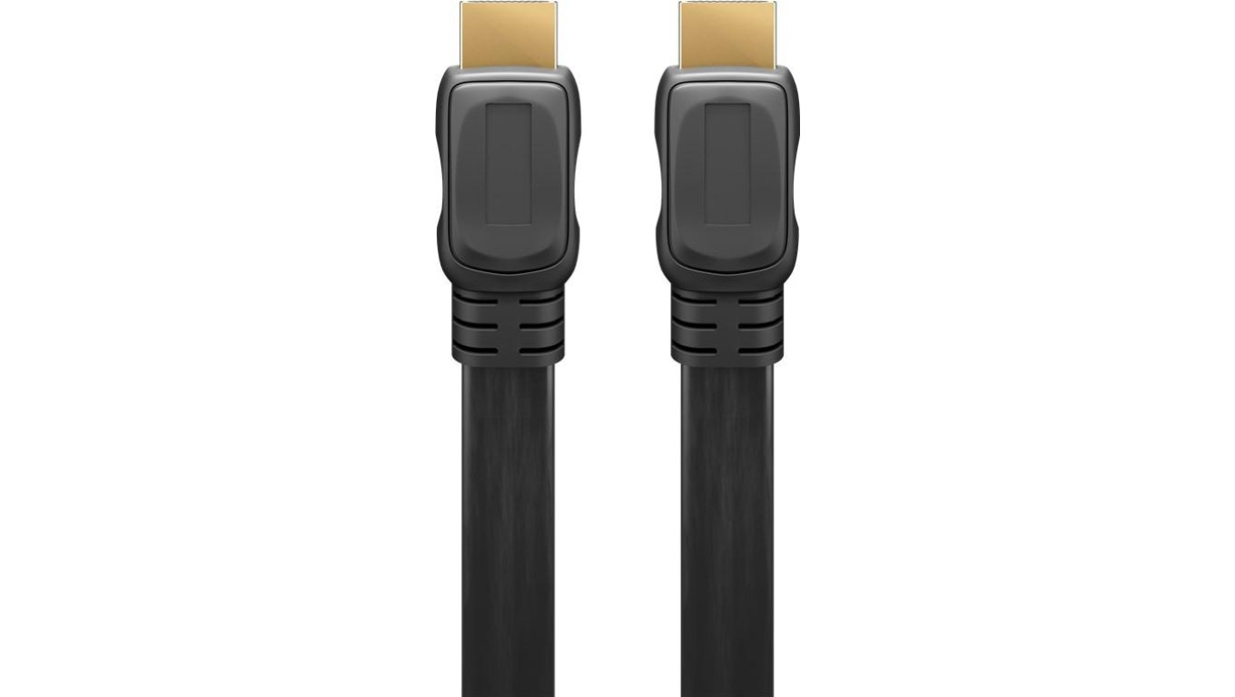 Płaski Przewód HDMI/™ o dużej szybkości transmisji z obsługą Ethernet - Długość kabla 3 m