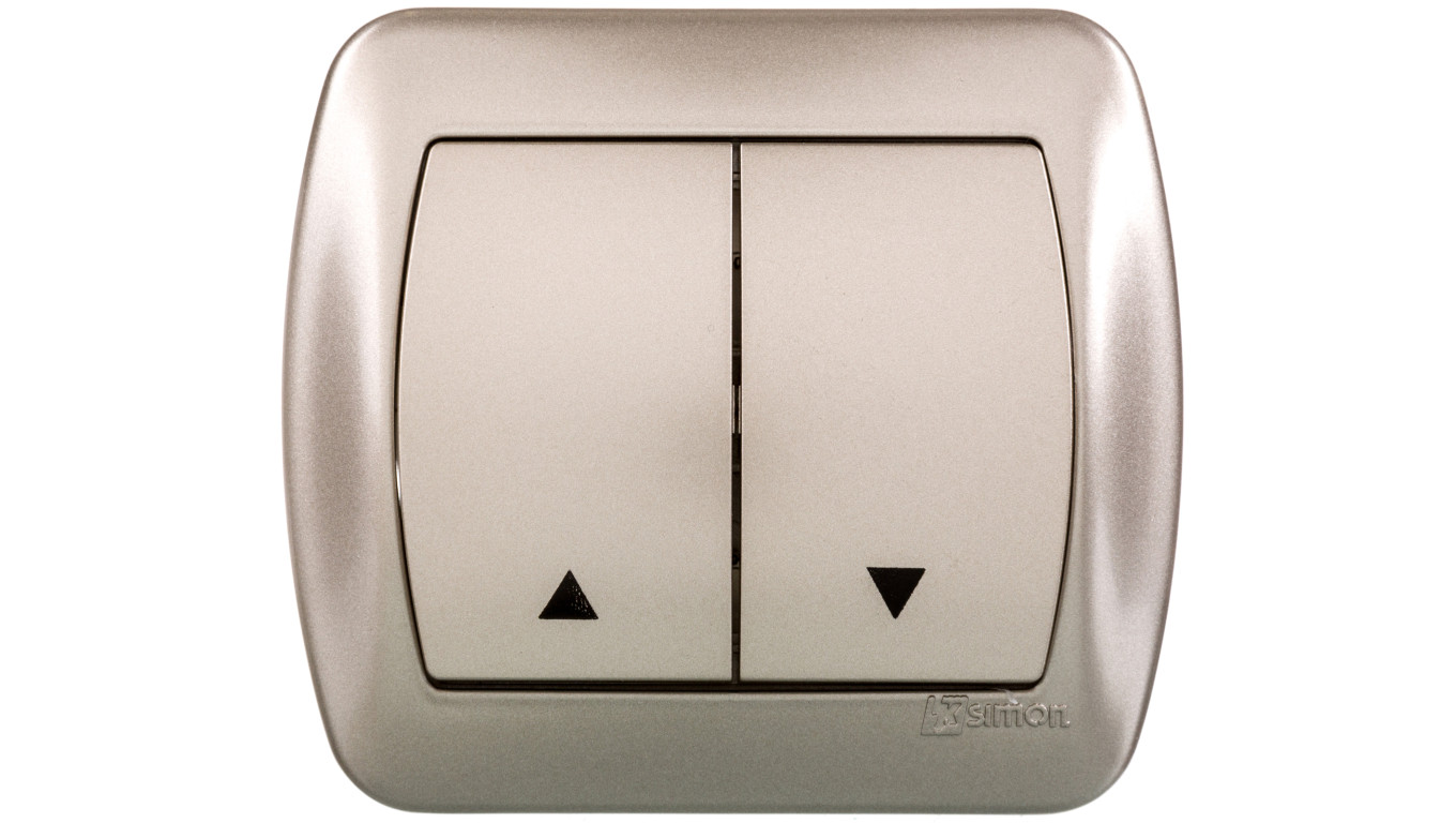 Simon Akord Przycisk żaluzjowy satyna metalizowana AZ1/29