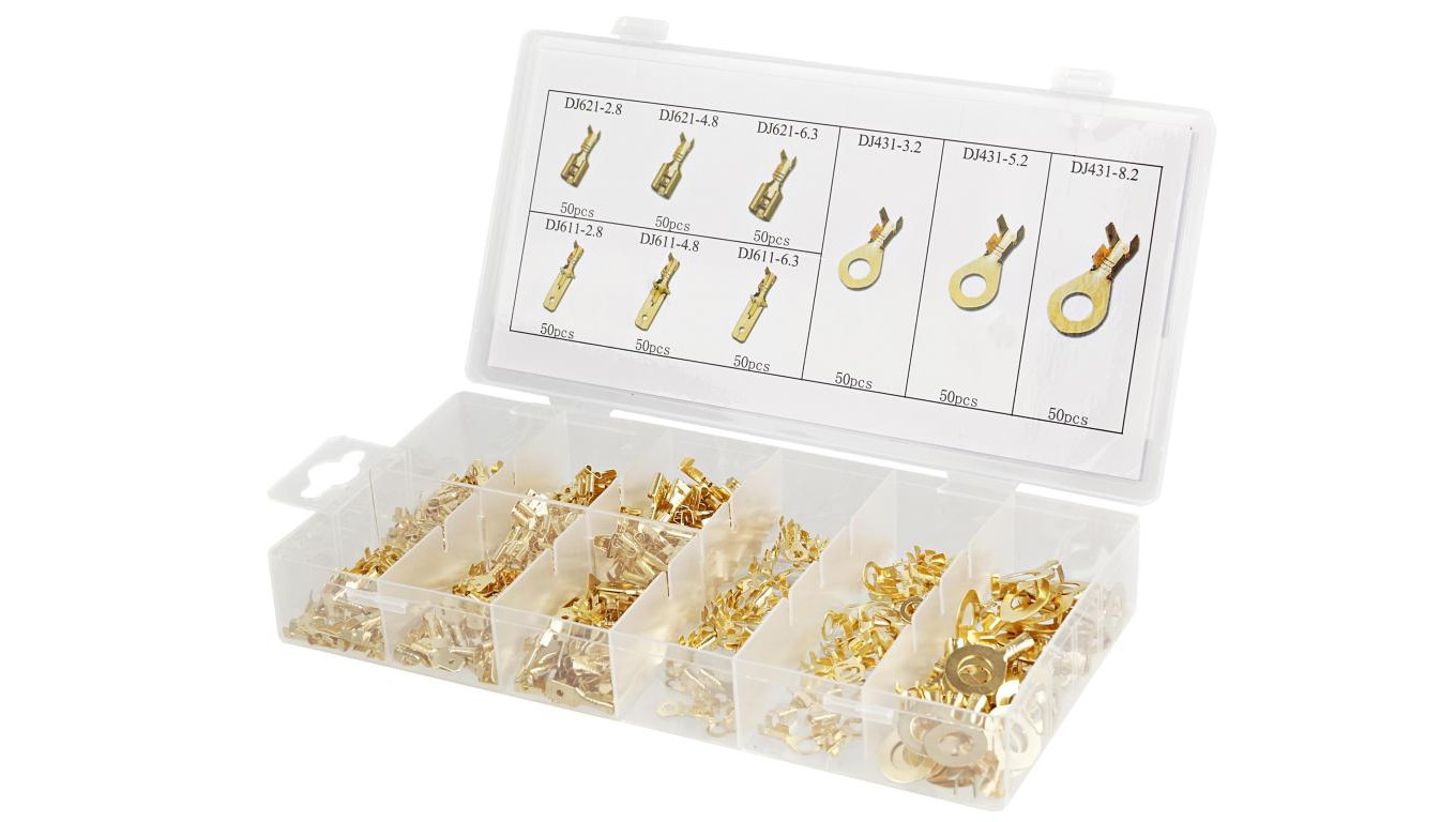 KONEKTORY ZESTAW KONEKTORÓW SAMOCHODOWYCH 450 SZT KNZ-BOX450