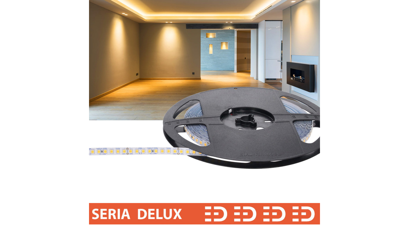 Taśma Delux 24V LB 160led 3000K 430lm SMD2835 (10) PL7Y