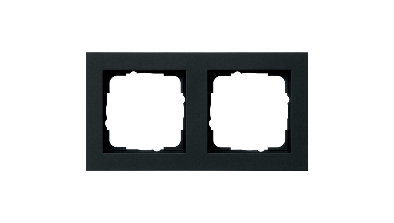 Gira Ramka podwójna Gira E2 czarny mat