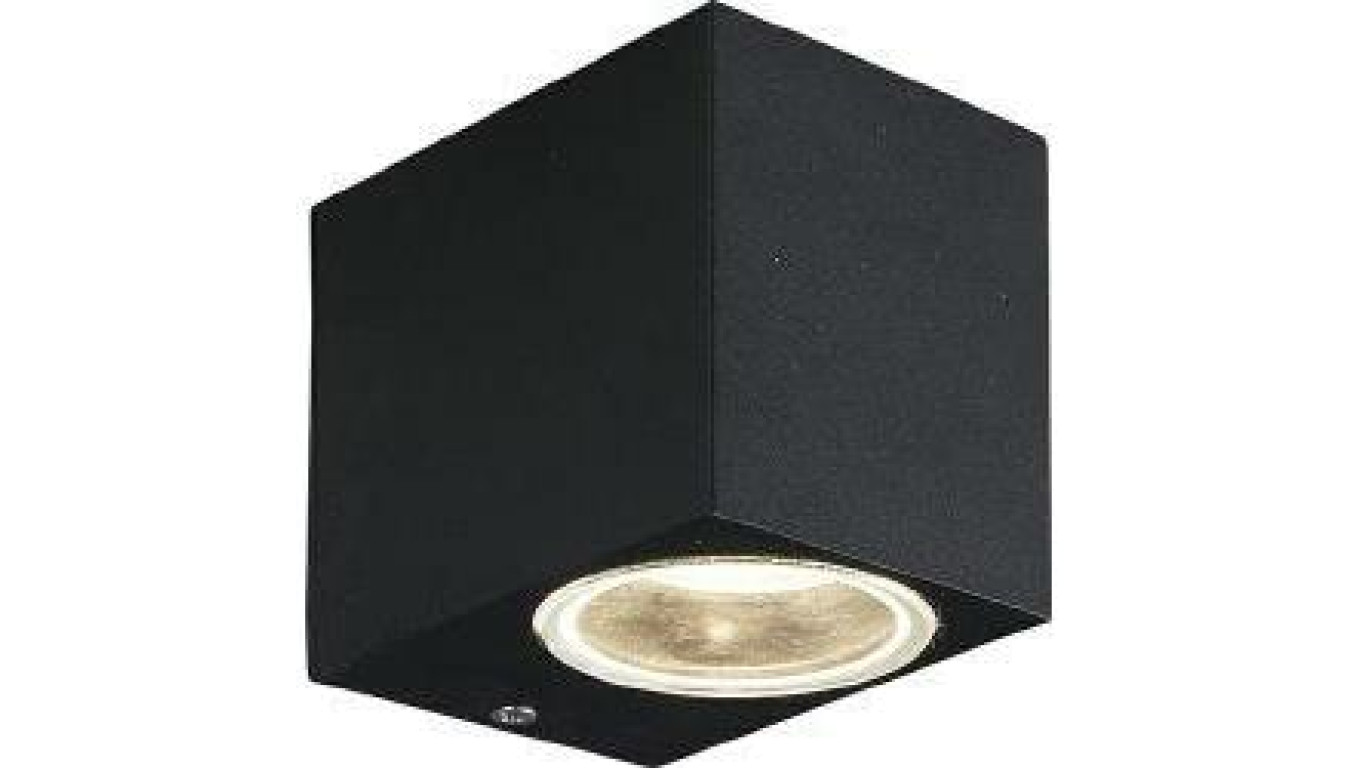 Oprawa elewacyjna OE-6 1xGU10 IP44 czarna WALLY-1-K-B