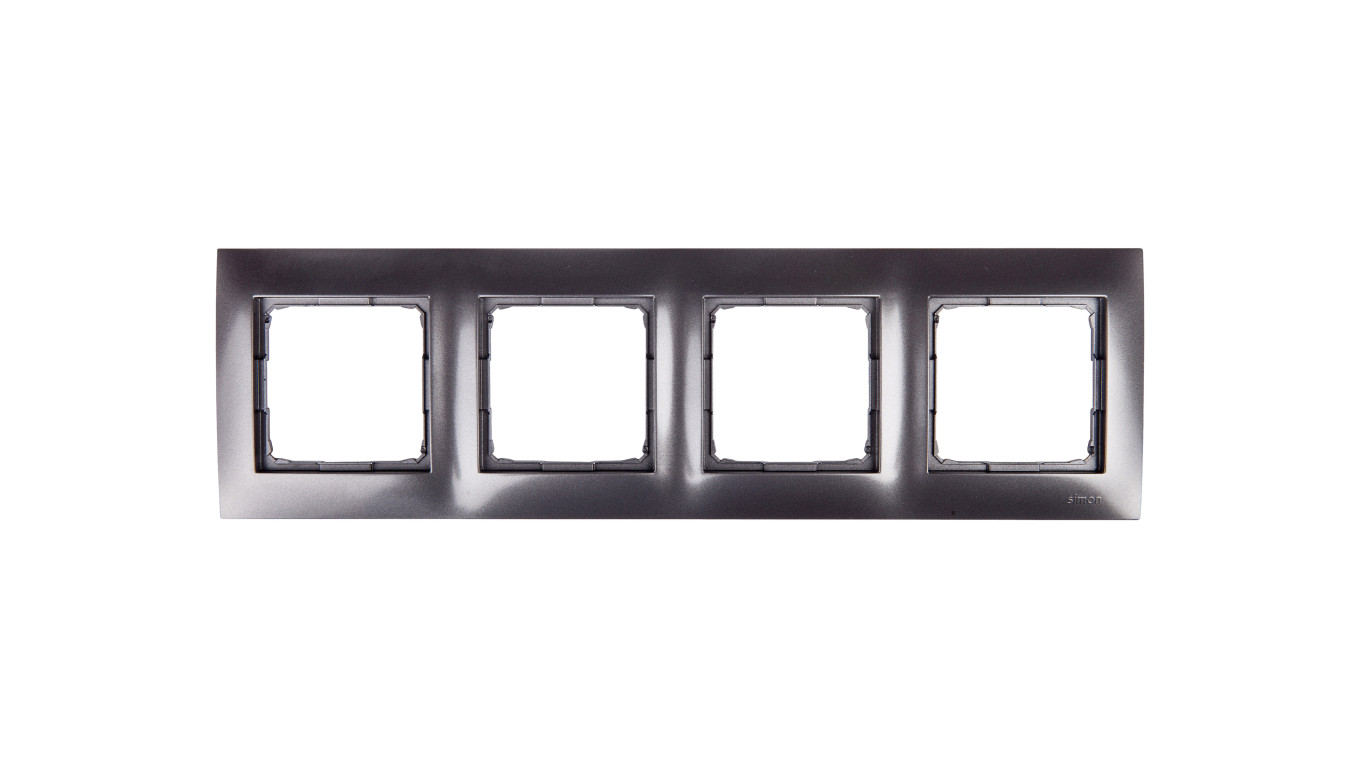 Simon 54 Premium Ramka poczwórna antracyt /do karton-gips/ DRK4/48
