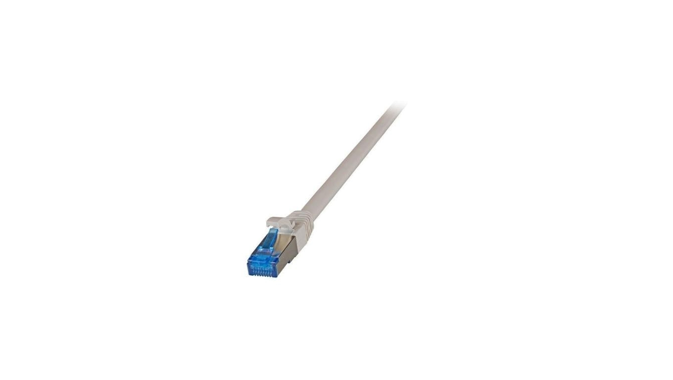 Patchcord SFTP Cat6a Superflex szary na kablu Cat7 /1m/ K5525FGR.1