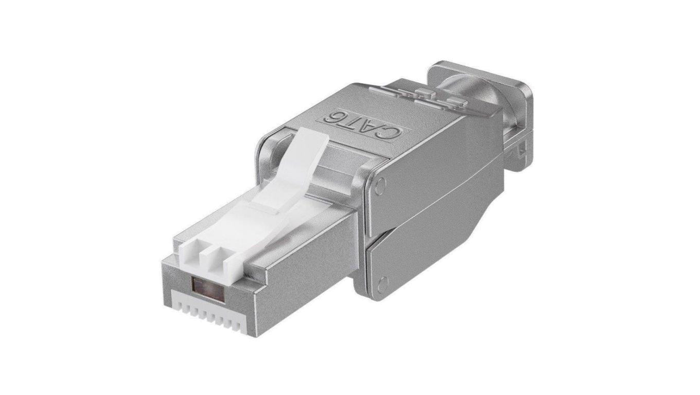 Wtyk beznarzędziowy RJ45 STP Cat6 samozaciskowy