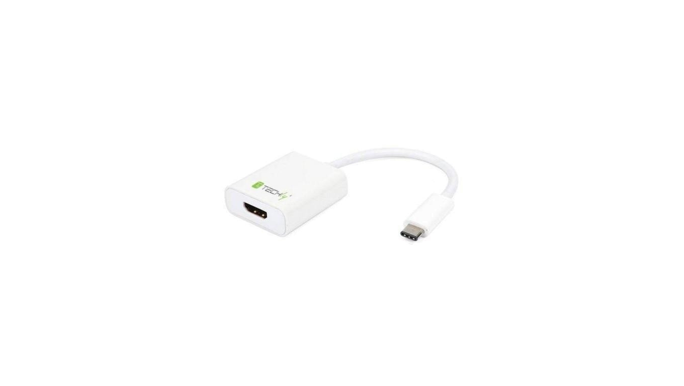 Adapter Przejściówka USB-C do HDMI UHD*60Hz Biały Techly