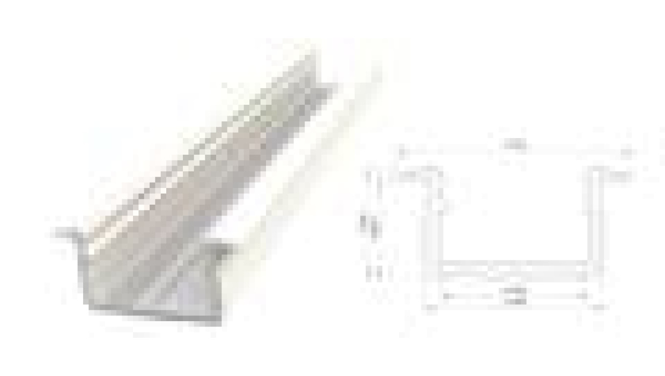 profil ALU wpuszczany , lakierowany biały, dł. 3000mm, max szer taśmy 12mm