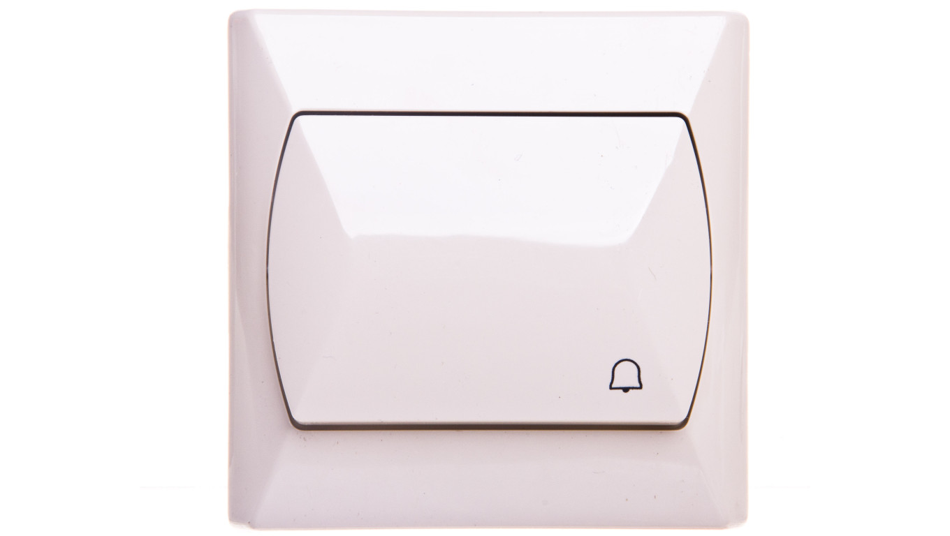 AKCENT Przycisk /dzwonek/ beżowy ŁP-6A/01