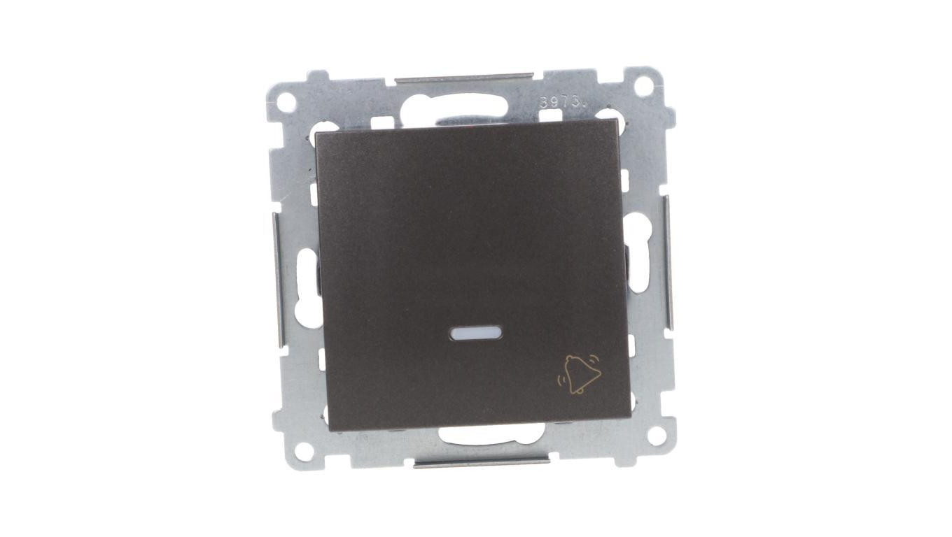 Simon 54 Przycisk /dzwonek/ z podświetleniem, szybkozłącza, antracyt DD1L.01/48