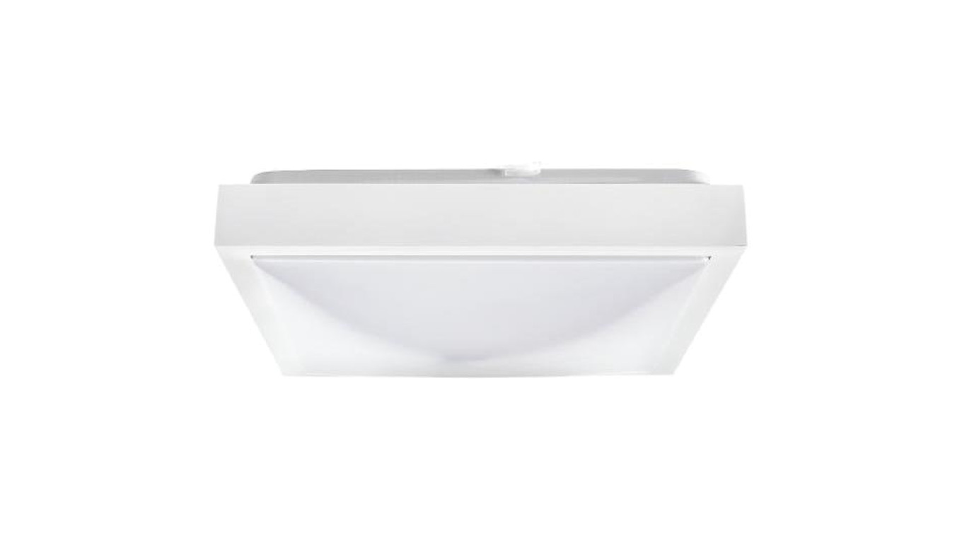 Lampa plafon PLATO-K-W 2 x E27 300x300 kwadrat ramka biała matowa PMA