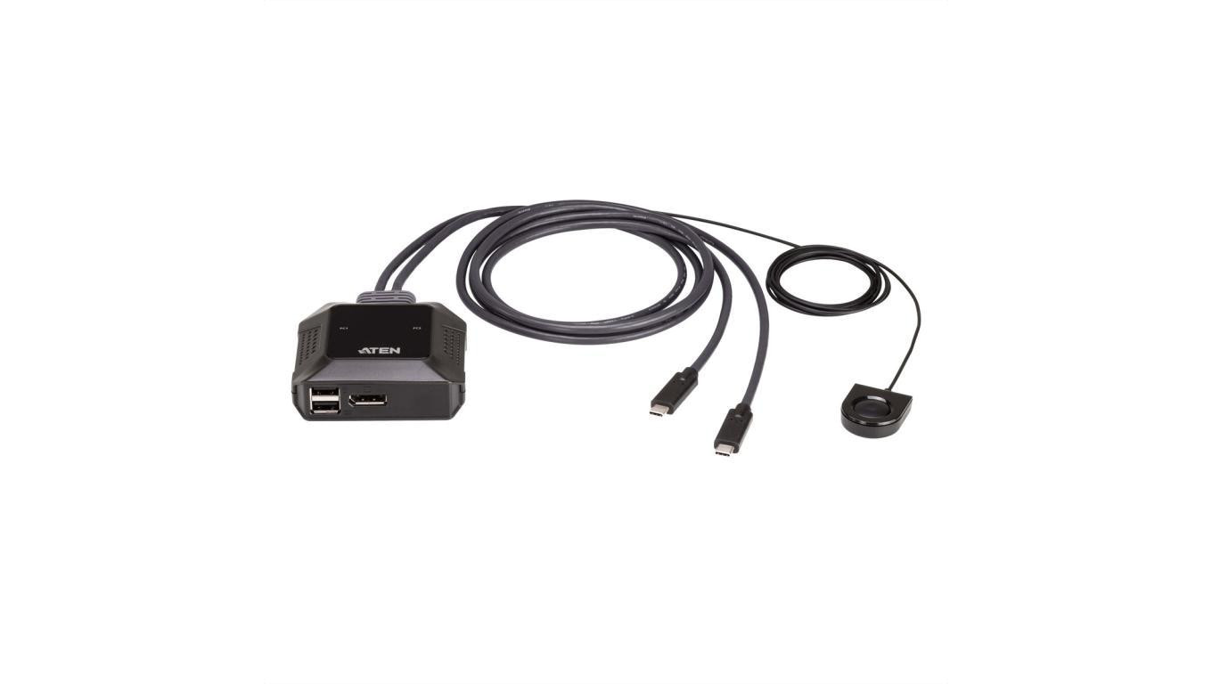 ATEN US3312 2-portowy przełącznik KVM USB-C 4K DisplayPort