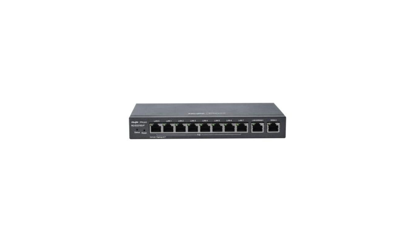 Router Reyee 10 portów 1Gbit 8 portów PoE/PoE+ (70W max)
