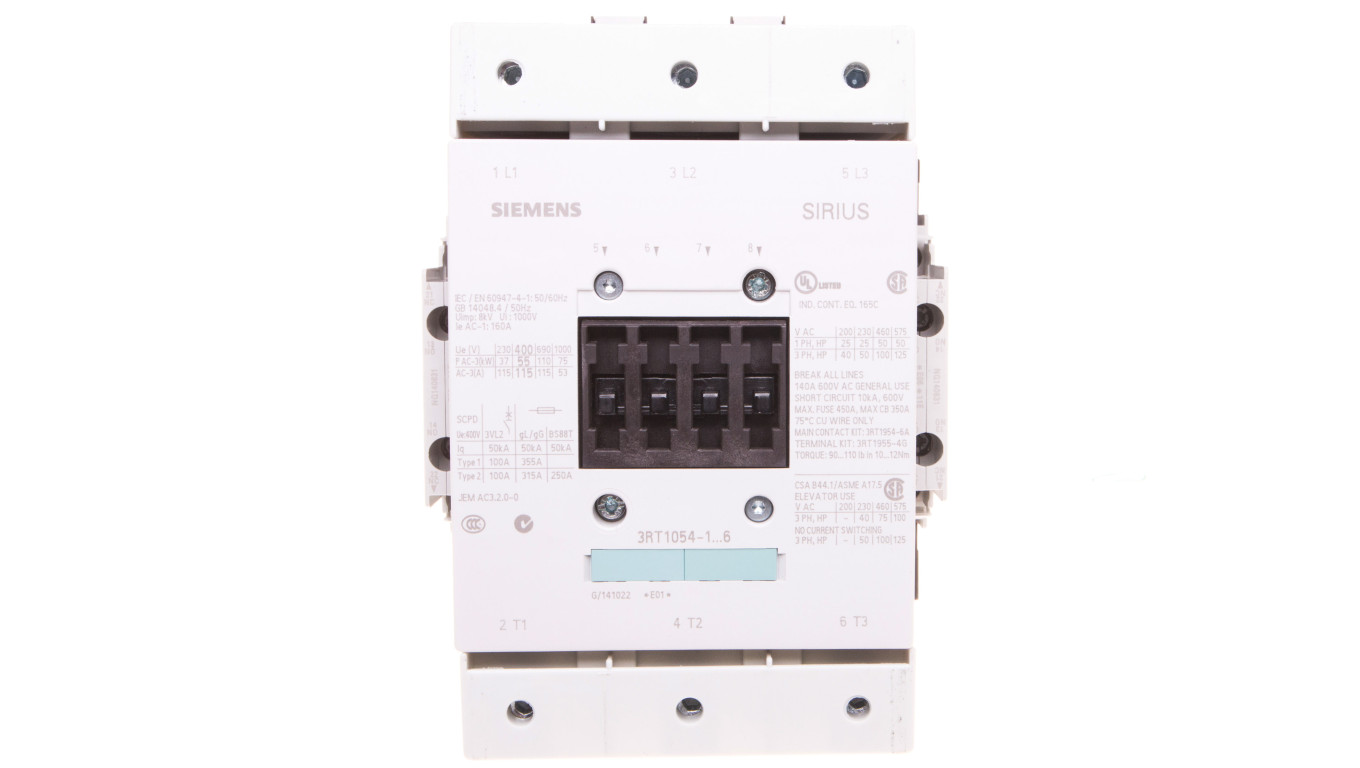 Stycznik mocy 115A 3P 220-240V AC 2Z 2R S6 3RT1054-1AP36