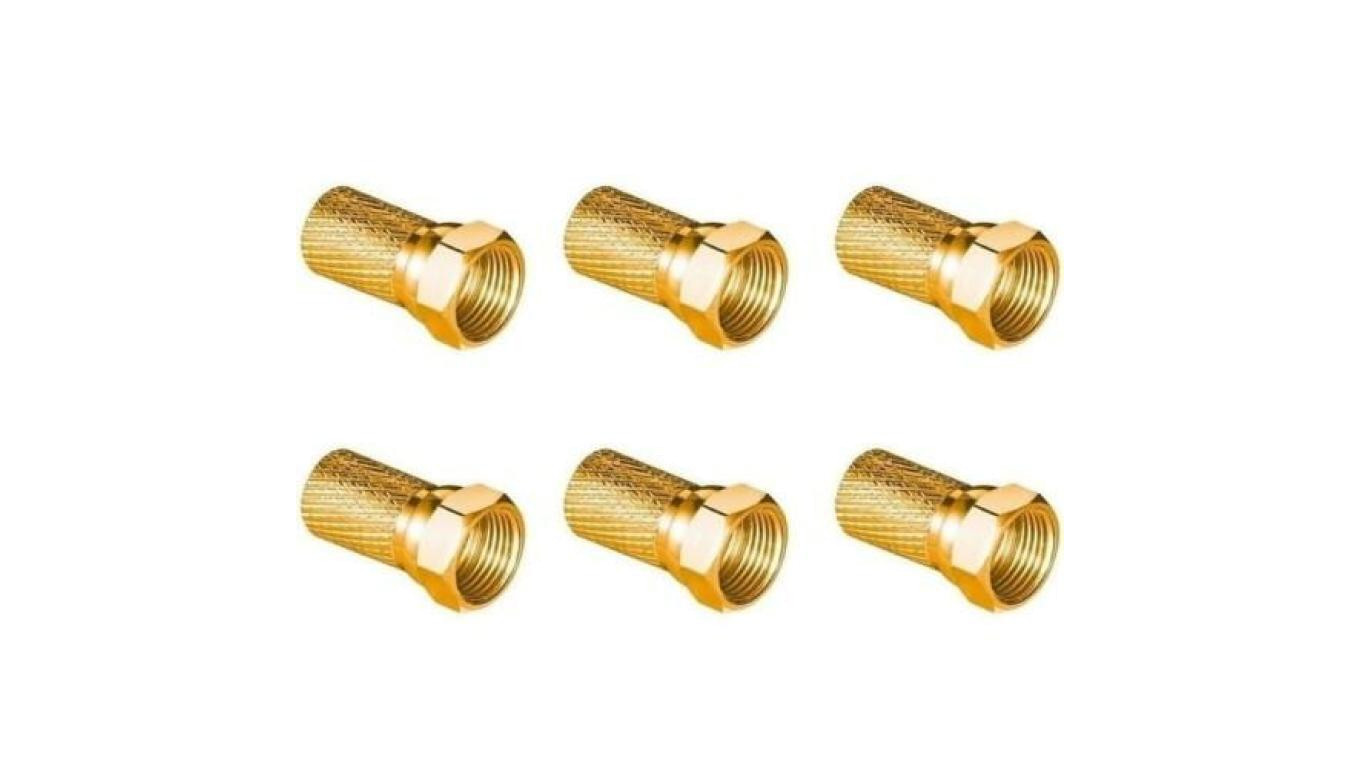 Wtyk sat F 6,8 mm Gold CU LB0104 Vayox (opakowanie 6 szt.) PAK.