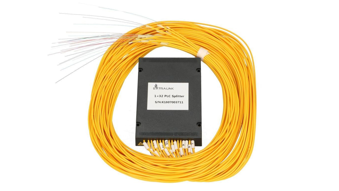 Splitter 2,0mm, 1,5m, G657A, moduł ABS, bez złącz Extralink 1:32 PLC