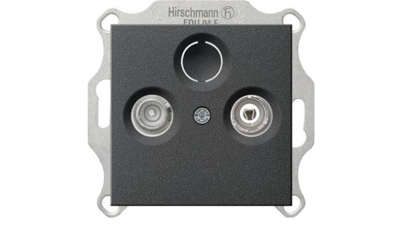 Gniazdo RTV końcowe Gira System 55 antracyt