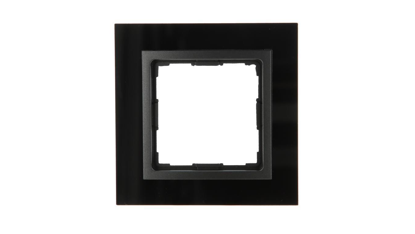 VENA2 Ramka pojedyncza szkło Xglass akrylowe czarny + antracyt 5209181