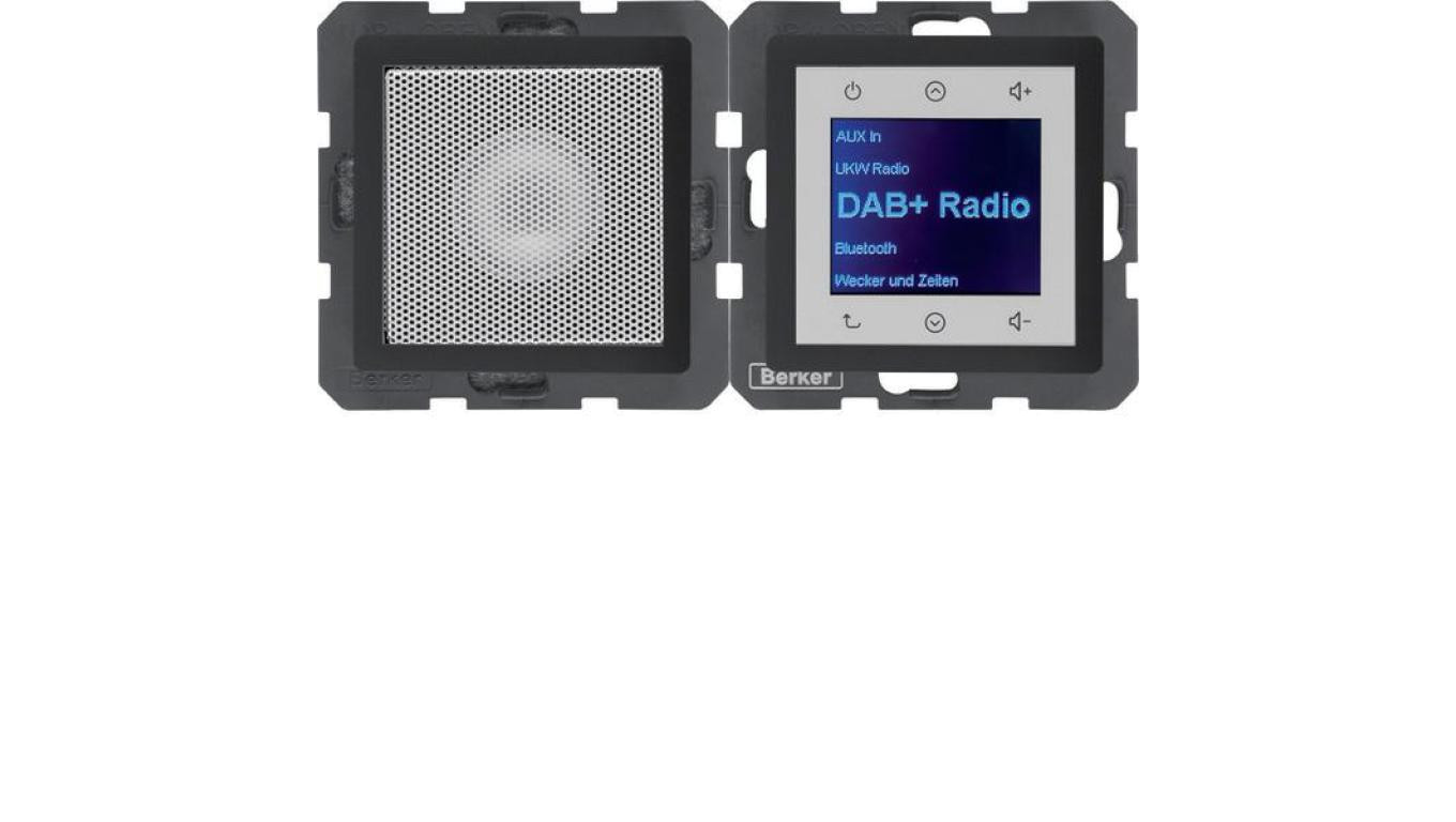 Radio Touch DAB+ Bluetooth z głośnikiem antracyt aksamit 30806086
