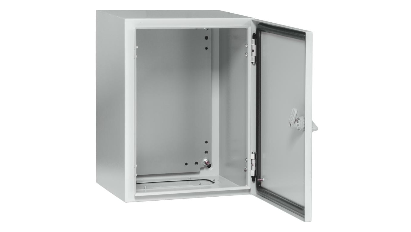Obudowa metalowa 500x400x200 IP 65 IK10 RAL 7035 z płytą montażową stalową GEP-00181