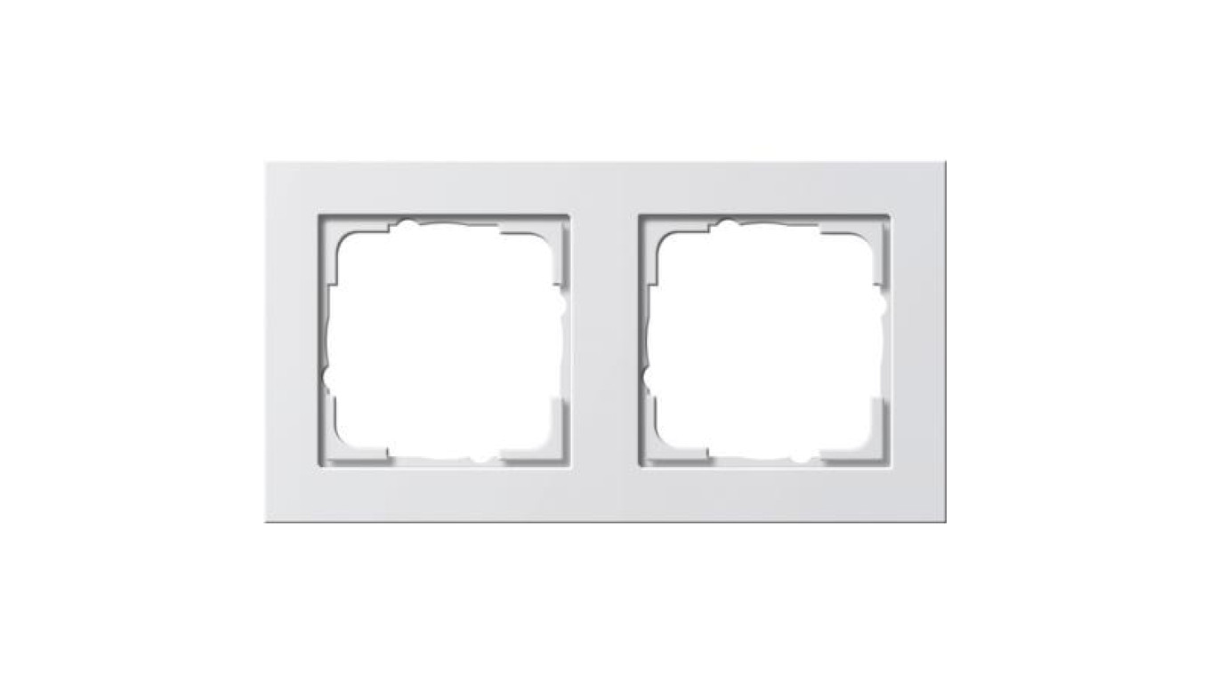 Gira Ramka podwójna Gira E2 biały połysk