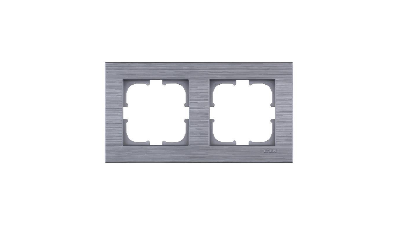 Ramka podwójna Exen seria Comfort stalowy C102/05E