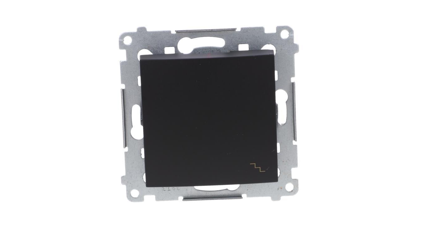 Simon 54 Łącznik schodowy (moduł) 10AX 250V szybkozłącza, czarny mat DW6.01/49