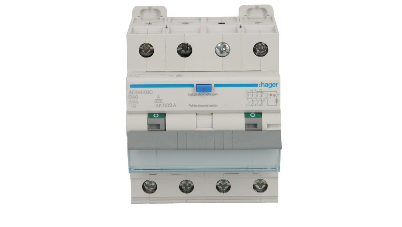 Wyłącznik różnicowo-nadprądowy RCBO 4P B40A 0,03A Typ A 6kA RCBO ADM440C