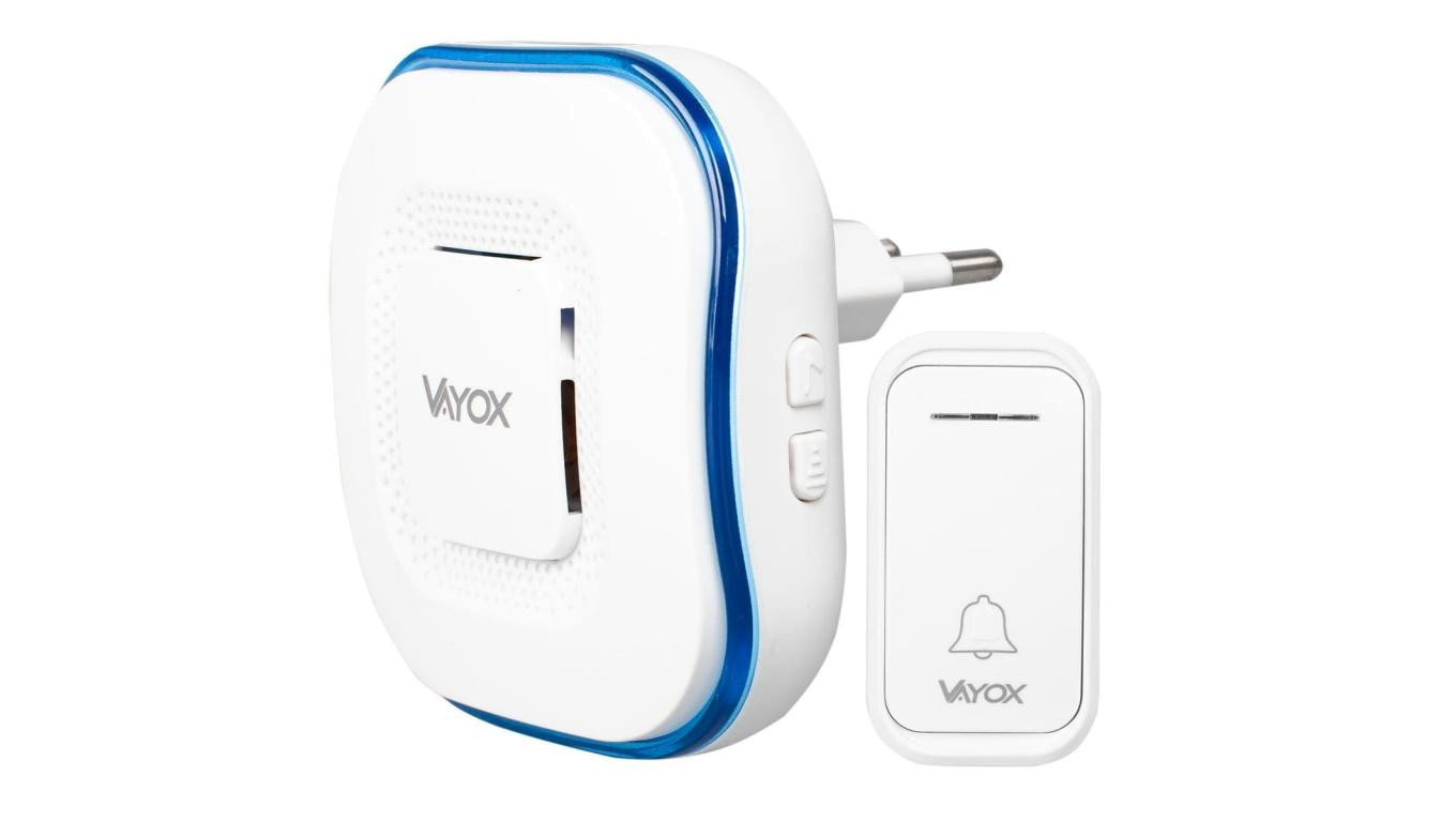 Dzwonek bezprzewodowy 110-240V / przycisk na baterie VA0266 Vayox