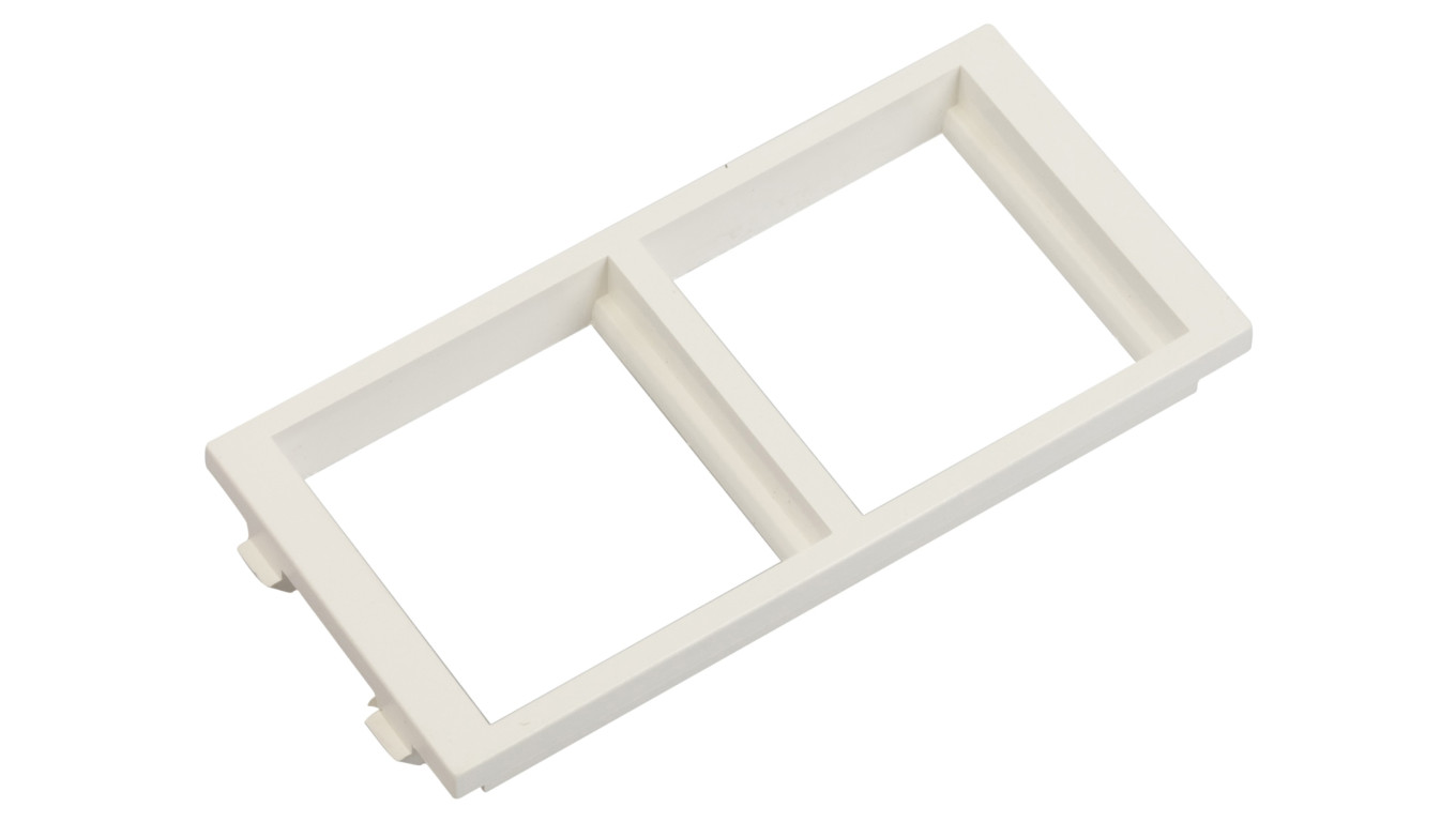 Simon Connect Ramka CIMA podwójna 2xK45 pionowa czysta biel S62/9