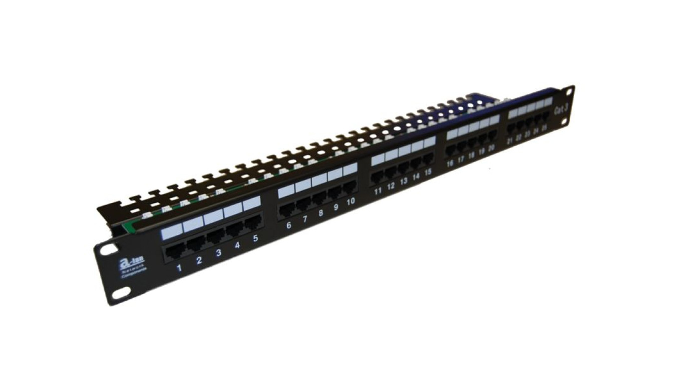 Patch panel ISDN kat.3 25 portów LSA PK012