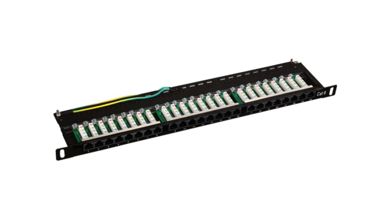 Patch panel OPTIMUM UTP kat.6 24 porty LSA 0.5U PK029