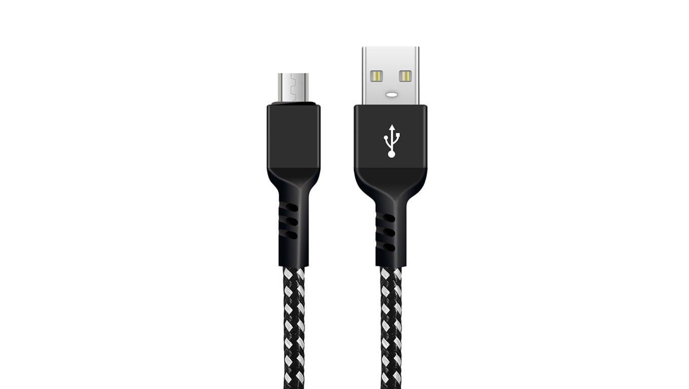 Kabel micro USB Maclean, Wspierający Fast Charge 2.4A, Przesył danych, 5V/2.4A, Czarny, Dł. 2m, MCE483