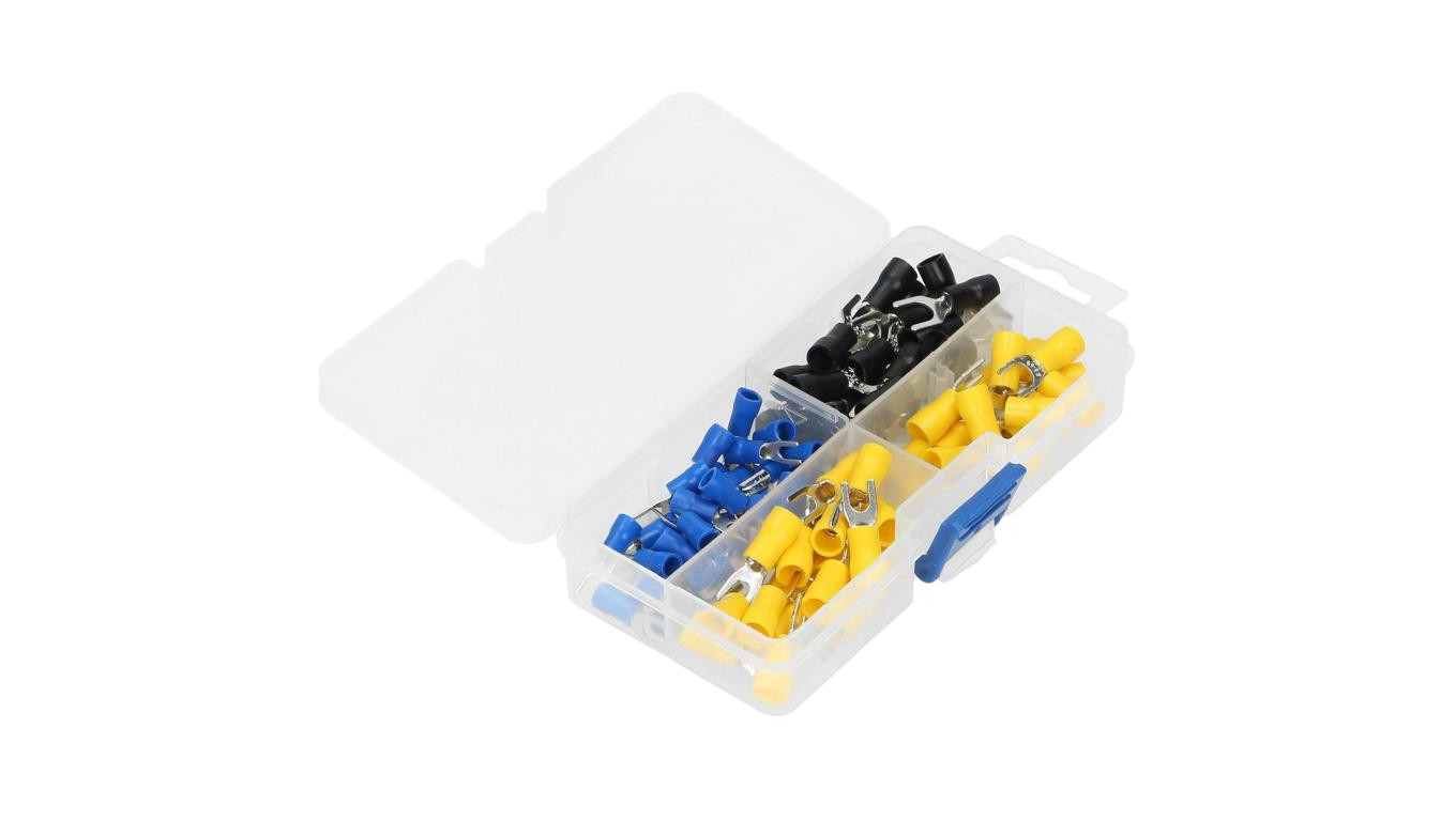 Zestaw końcówek kablowych widełkowych 2,5mm-6mm ORNO 95 sztuk