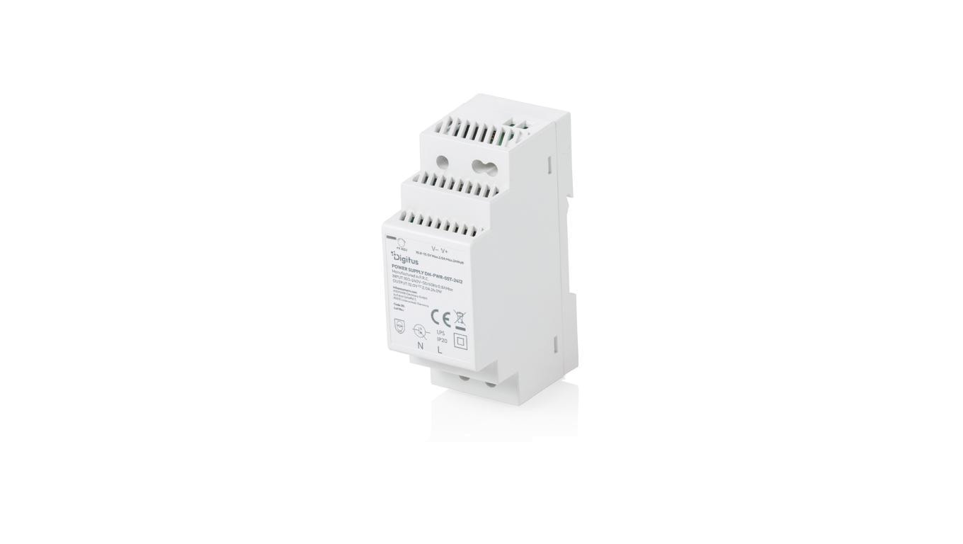 Zasilacz impulsowy na szynę DIN 12V DC 2A 24W typu Step-Shape (Ultra-Slim, klasa II) DN-PWR-SST-2412